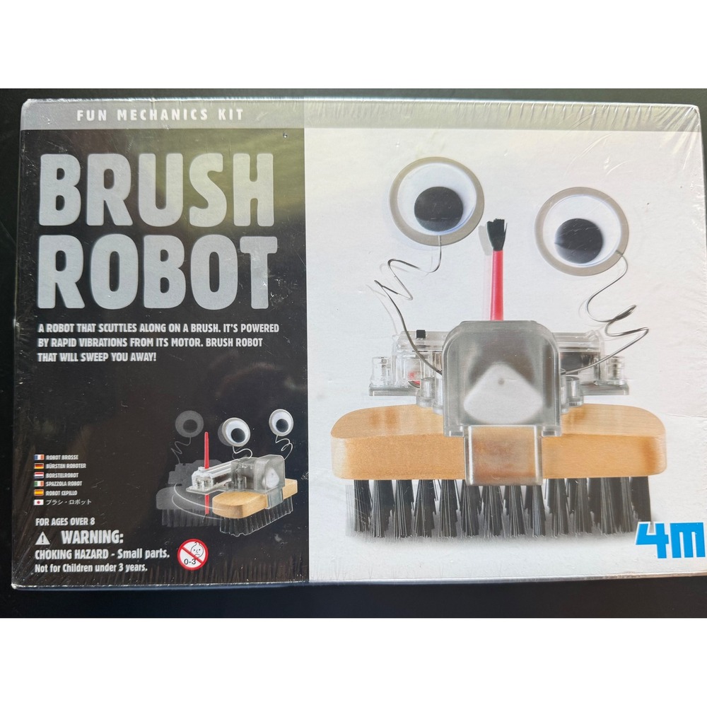 NIB 4M Brush Robot Fun Mechanics Kit STEM Educational DIY Robotics Toy 4574M New